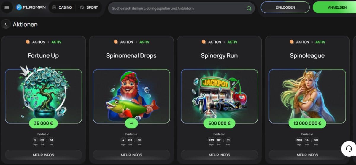 Flagman Boni – Welcome 600 € & Cashback 20 % DE image 1