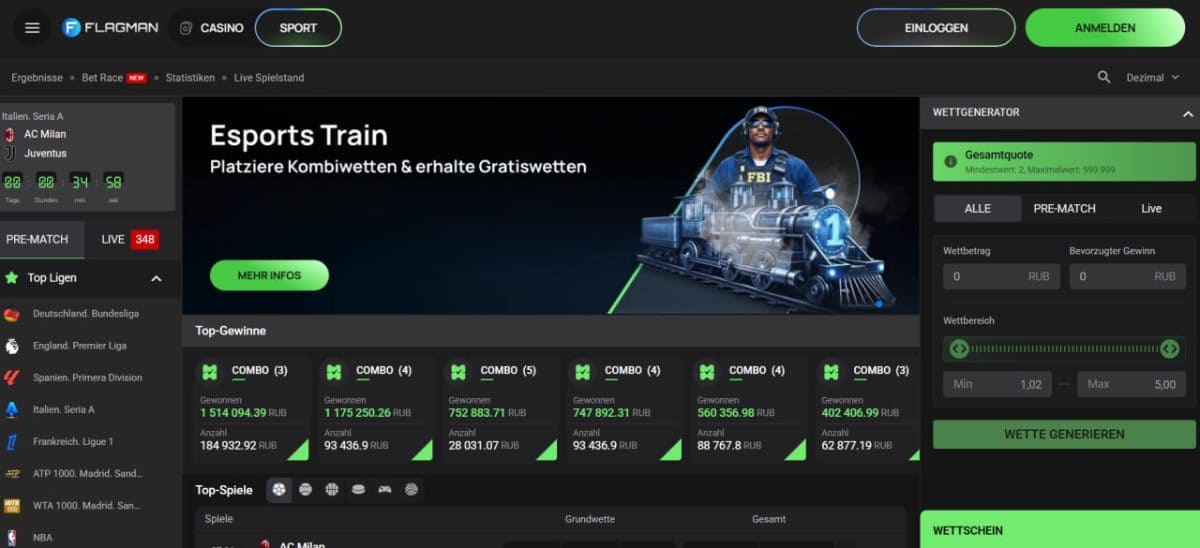 Flagman Casino - 600 € boni image 5